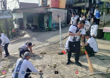 Sambut Ramadhan, Bapas Samarinda Bersama Klien Gelar Kerja Bakti di Langgar Al-Jabal Nur